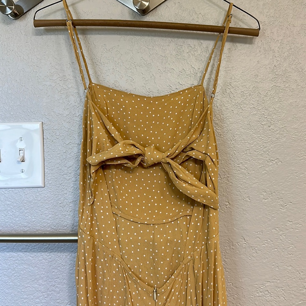 Planet Blue yellow polka dot sundress